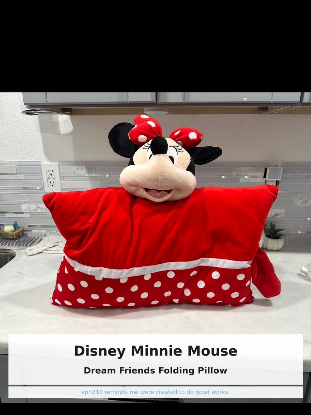 Disney Minnie Mouse Dream Friends Folding Pillow